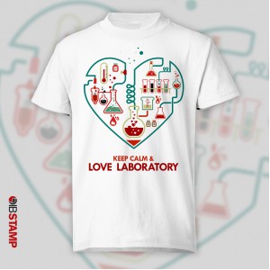 تی شرت طرح عاشق آزمایشگاه کد 291