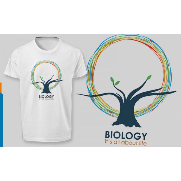 تی شرت طرح Biology, It's all about Life