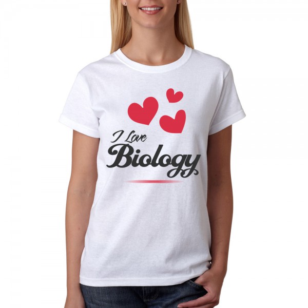 تی شرت  طرح بیولوژی = عشق