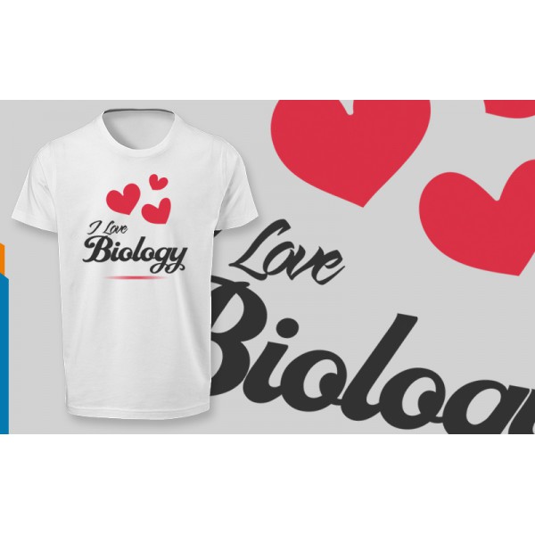 تی شرت  طرح بیولوژی = عشق