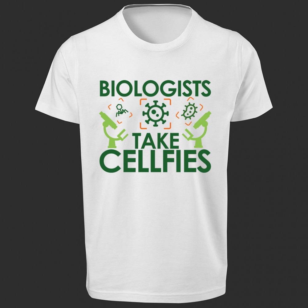 تی شرت طرح Biologists Take Cellfies