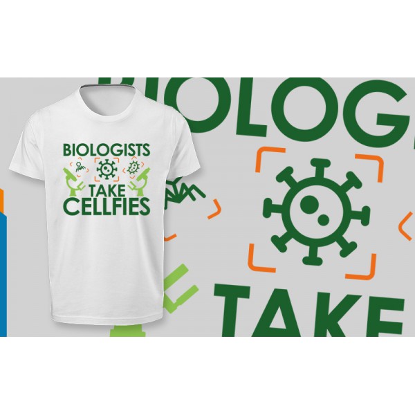 تی شرت طرح Biologists Take Cellfies