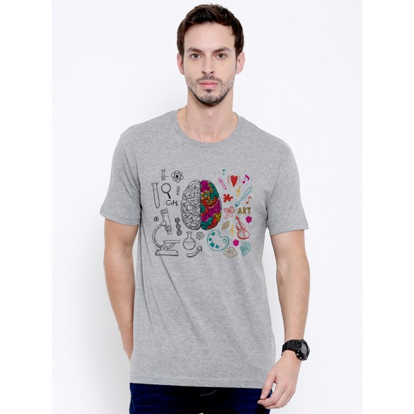 تی شرت طرح گرافیکی مغز انسان -2