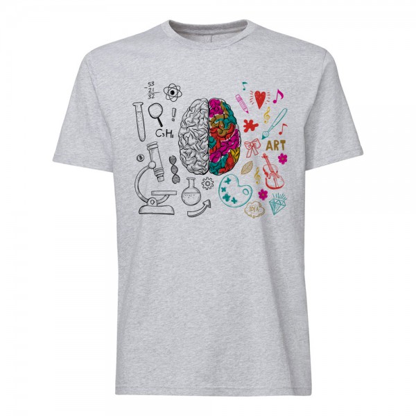 تی شرت طرح گرافیکی مغز انسان -2 