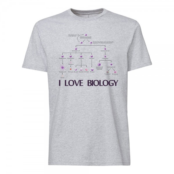 تی شرت طرح I Love Biology 