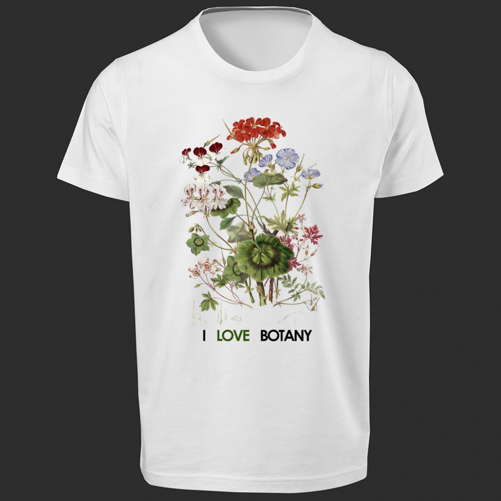 تی شرت طرح I Love Botany -1