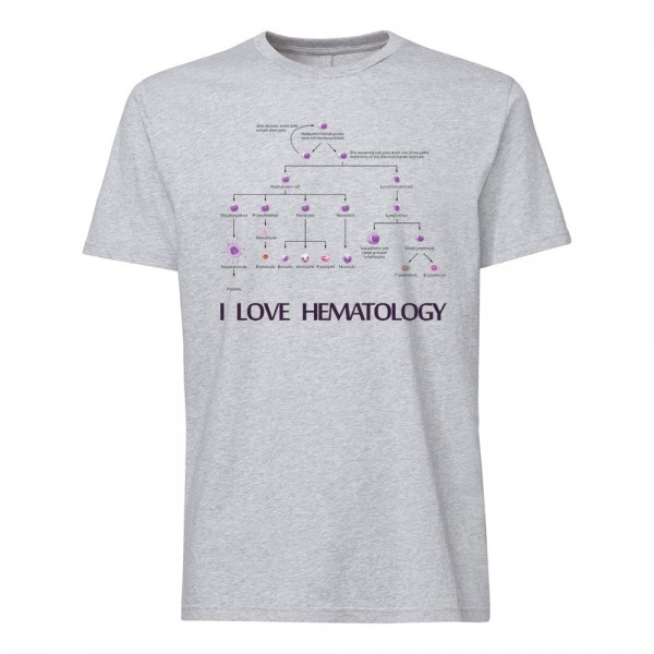 تی شرت  طرح I Love Hematology -3 