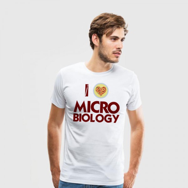 تی شرت طرح I Love Microbiology