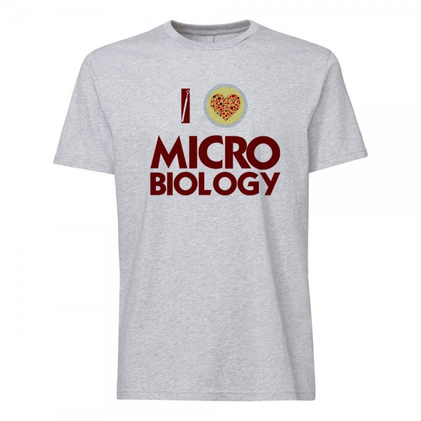تی شرت طرح I Love Microbiology 