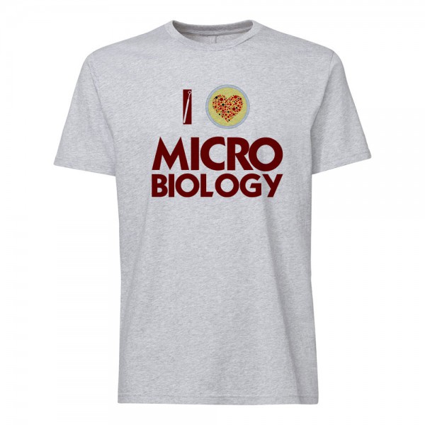 تی شرت طرح I Love Microbiology