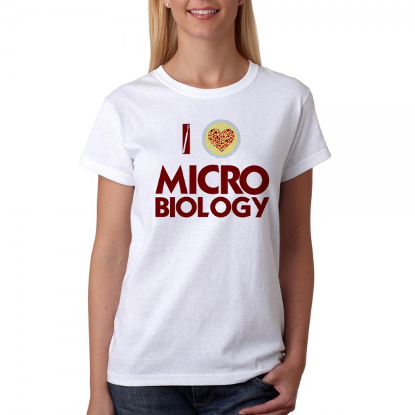 تی شرت طرح I Love Microbiology