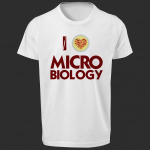 تی شرت طرح I Love Microbiology