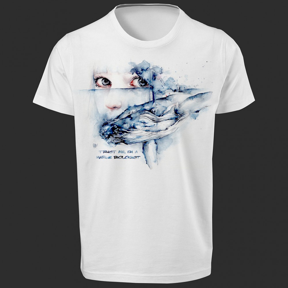 تی شرت  طرح Marine Biology -2