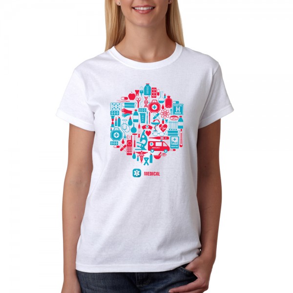 تی شرت طرح گرافیکی مدیکال -2