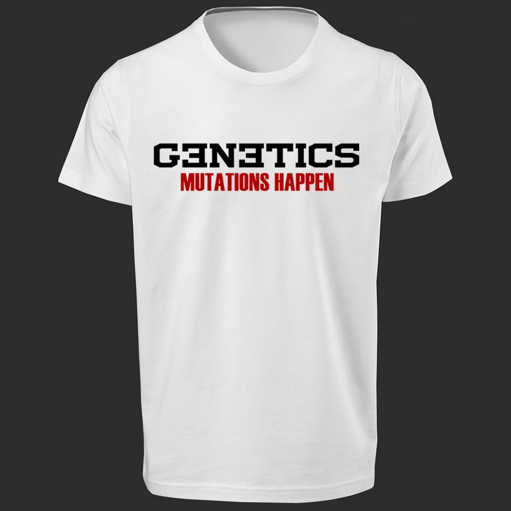 تی شرت طرح Genetics: Mutations Happen