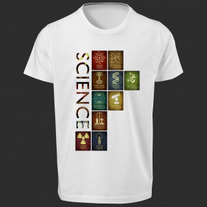 تی شرت  طرح Science -3