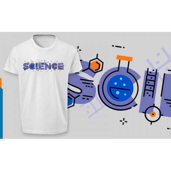 تی شرت  طرح Science -1