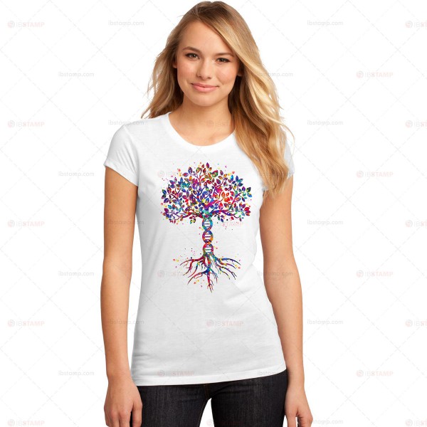 تی شرت زیست شناسی طرح درخت زندگی -2