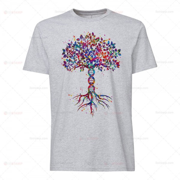 تی شرت زیست شناسی طرح درخت زندگی -2 