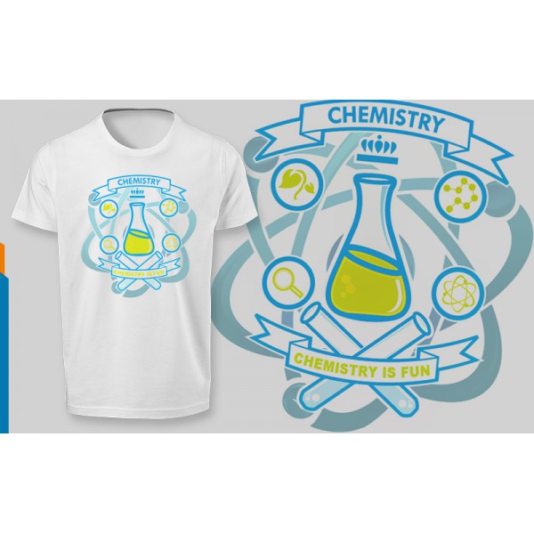 تی شرت طرح Chemistry is Fun