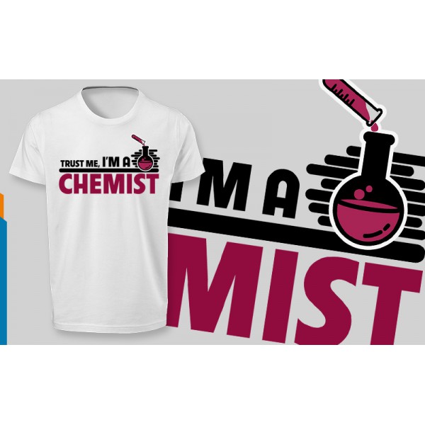 تی شرت  طرح Trust me, I'm a Chemist