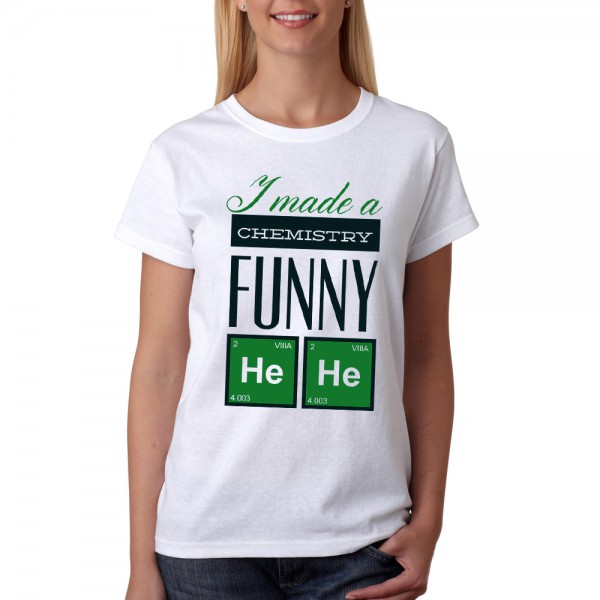 تی شرت  طرح Funny Chemistry