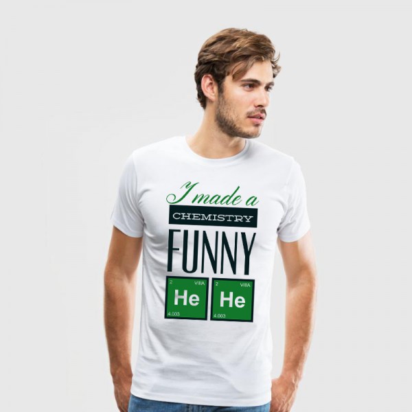 تی شرت  طرح Funny Chemistry