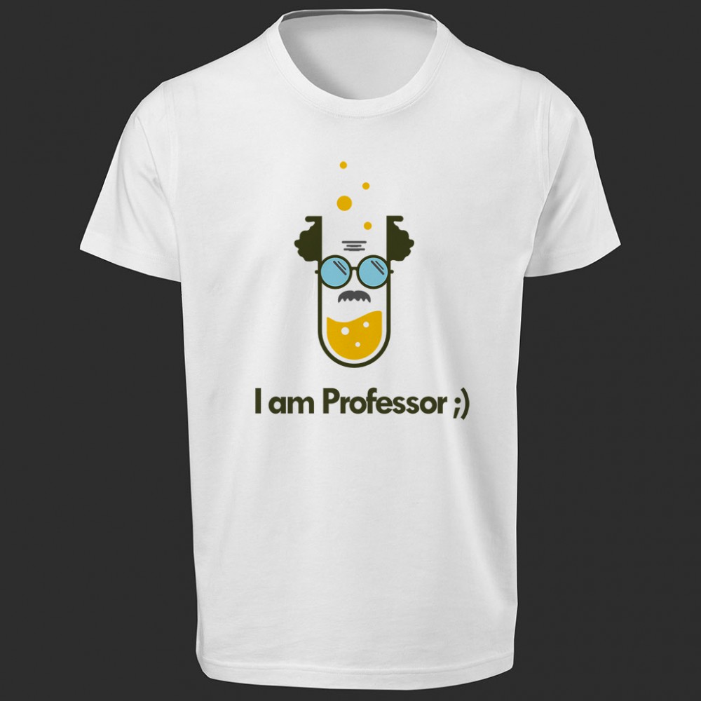 تی شرت  طرح I am Professor 