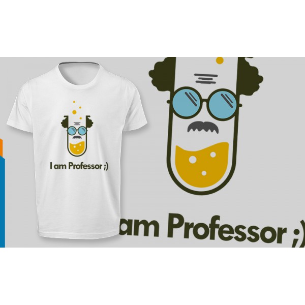 تی شرت  طرح I am Professor 