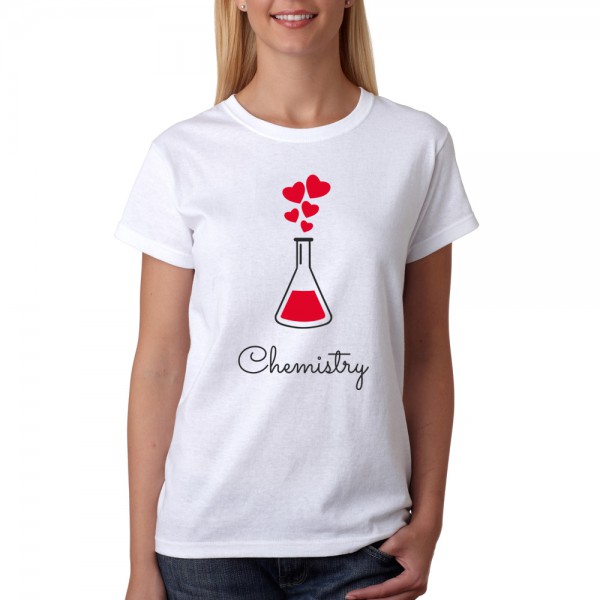 تی شرت  طرح Love Chemistry -1