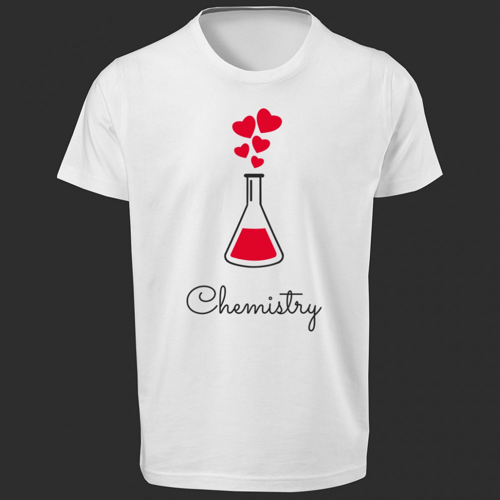 تی شرت  طرح Love Chemistry -1