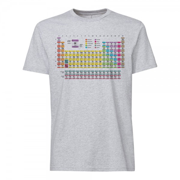 تی شرت  طرح Rainbow Periodic Table 