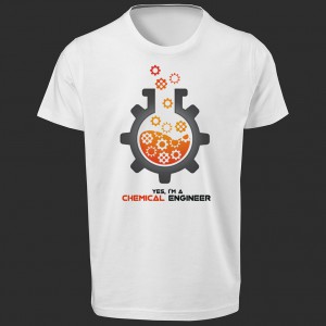 تی شرت  طرح مهندس شیمی -2