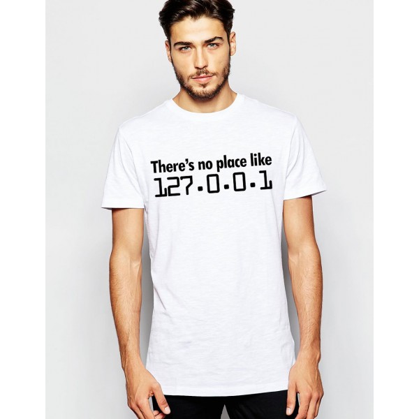 تی شرت طرح There's no place like 127.0.0.1