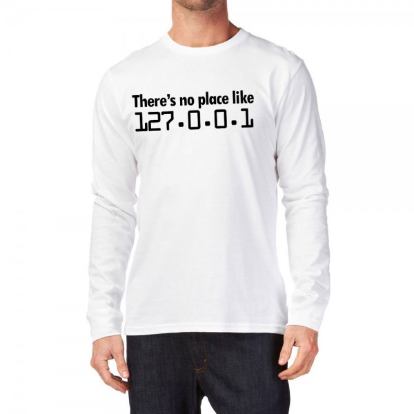 تی شرت طرح There's no place like 127.0.0.1