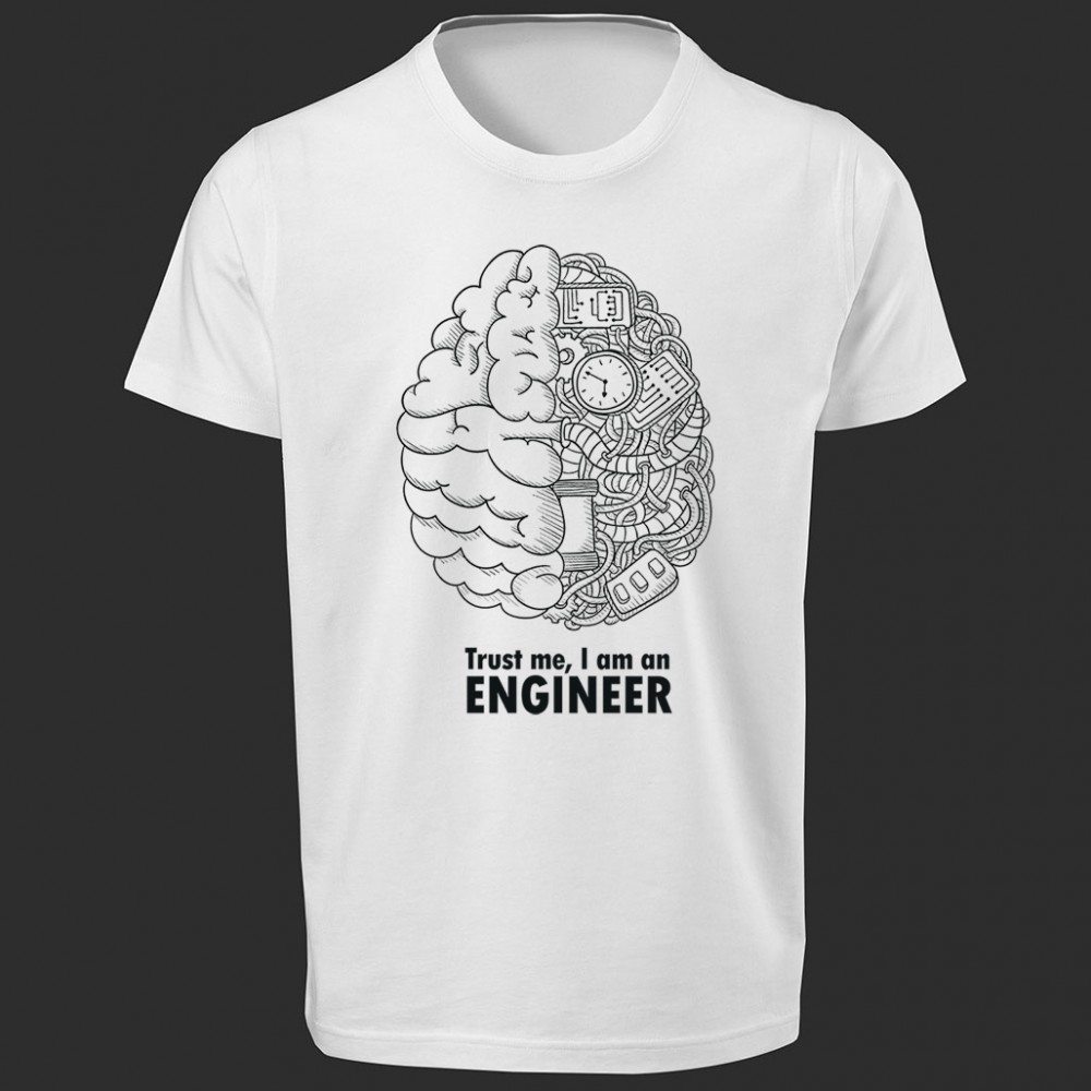 تی شرت  طرح Mechanical Brain