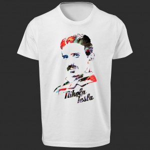 تی شرت  طرح Nikola Tesla