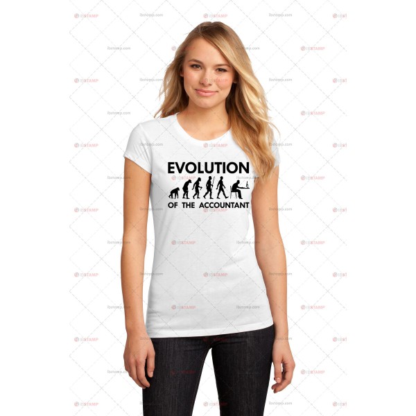 تی شرت طرح تکامل حسابدار