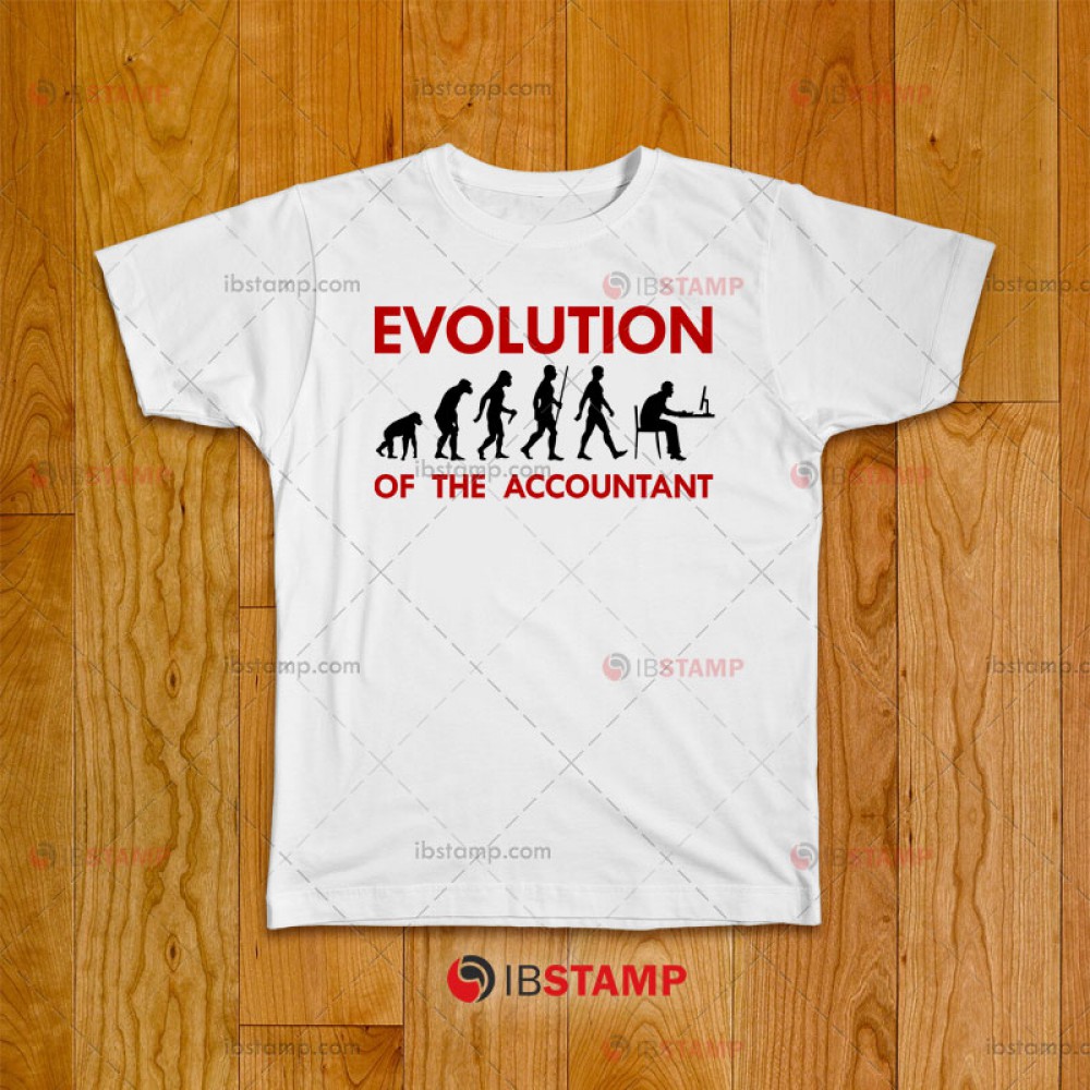 تی شرت طرح تکامل حسابدار