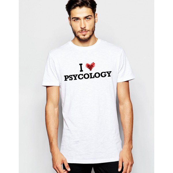تی شرت طرح I Love Psycology -1
