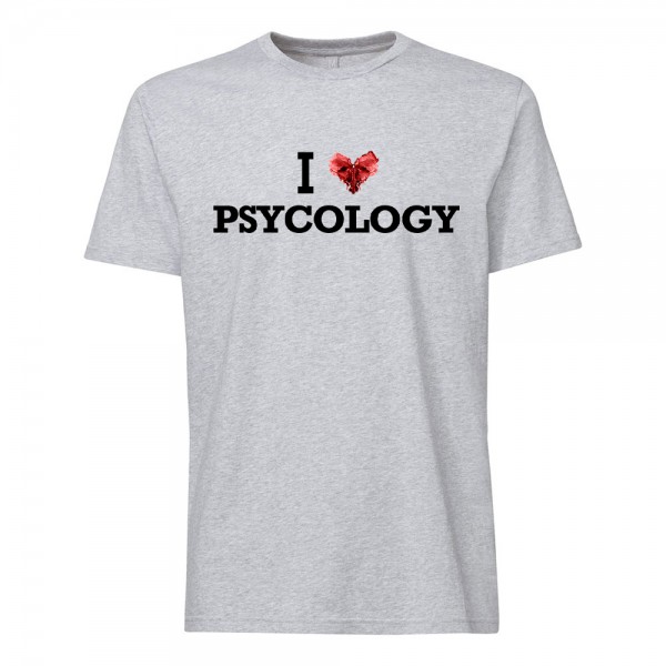 تی شرت طرح I Love Psycology -1