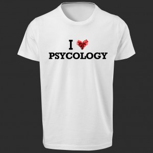 تی شرت طرح I Love Psycology -1