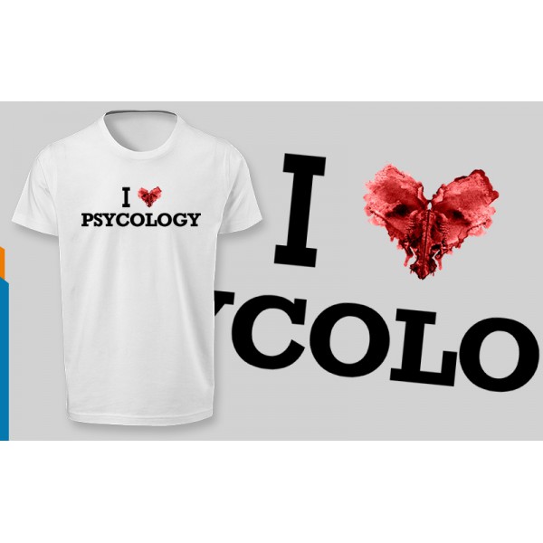 تی شرت طرح I Love Psycology -1