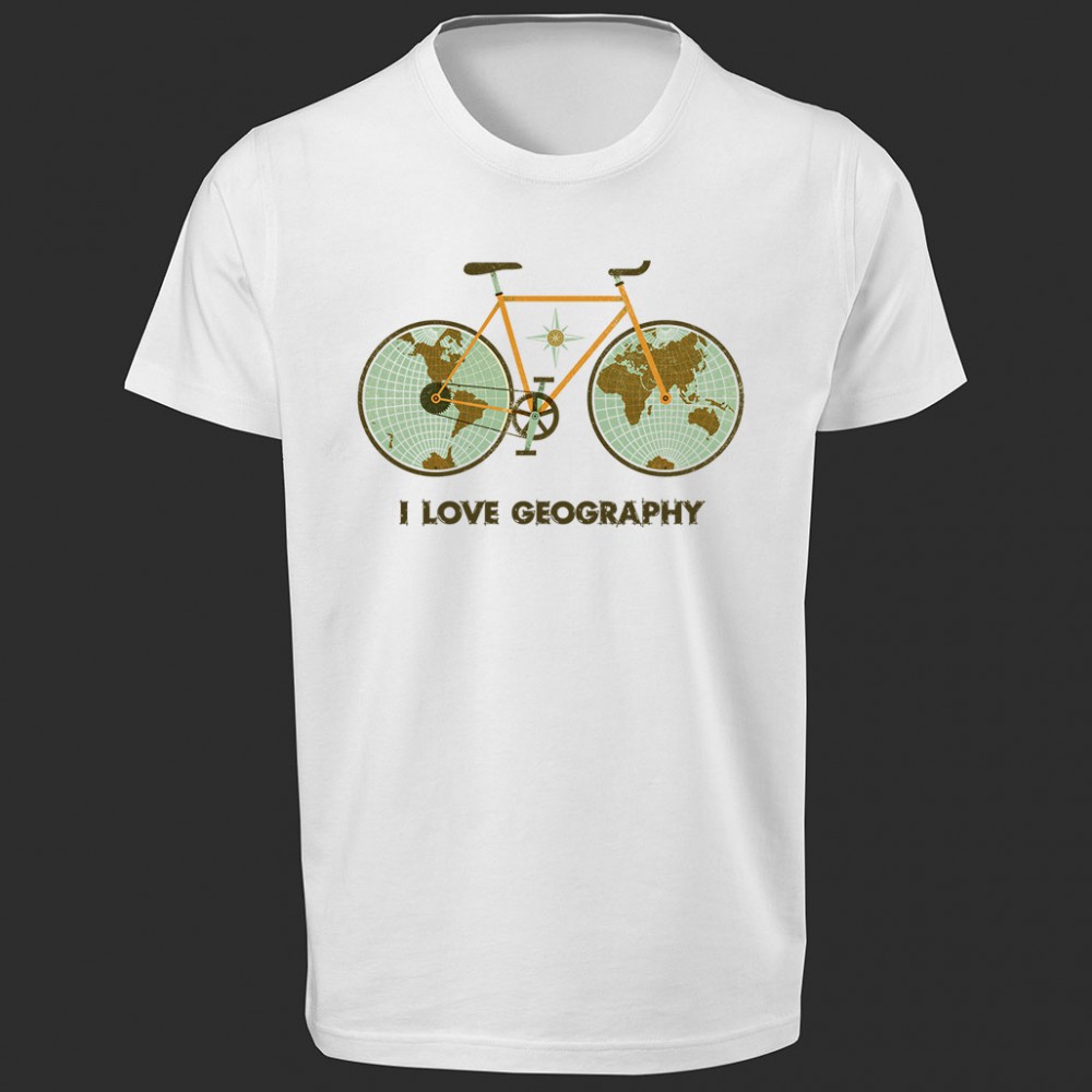 تی شرت  طرح I Love Geography