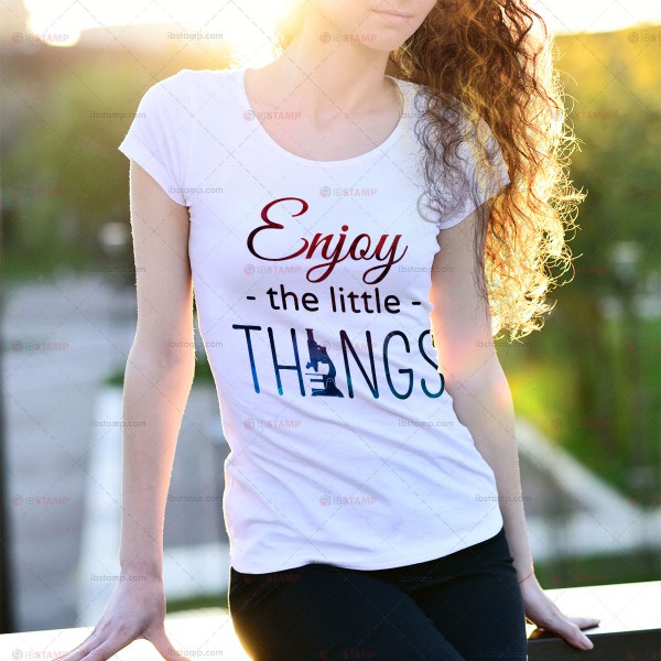 تی شرت آزمایشگاهی طرح Enjoy The Little Things