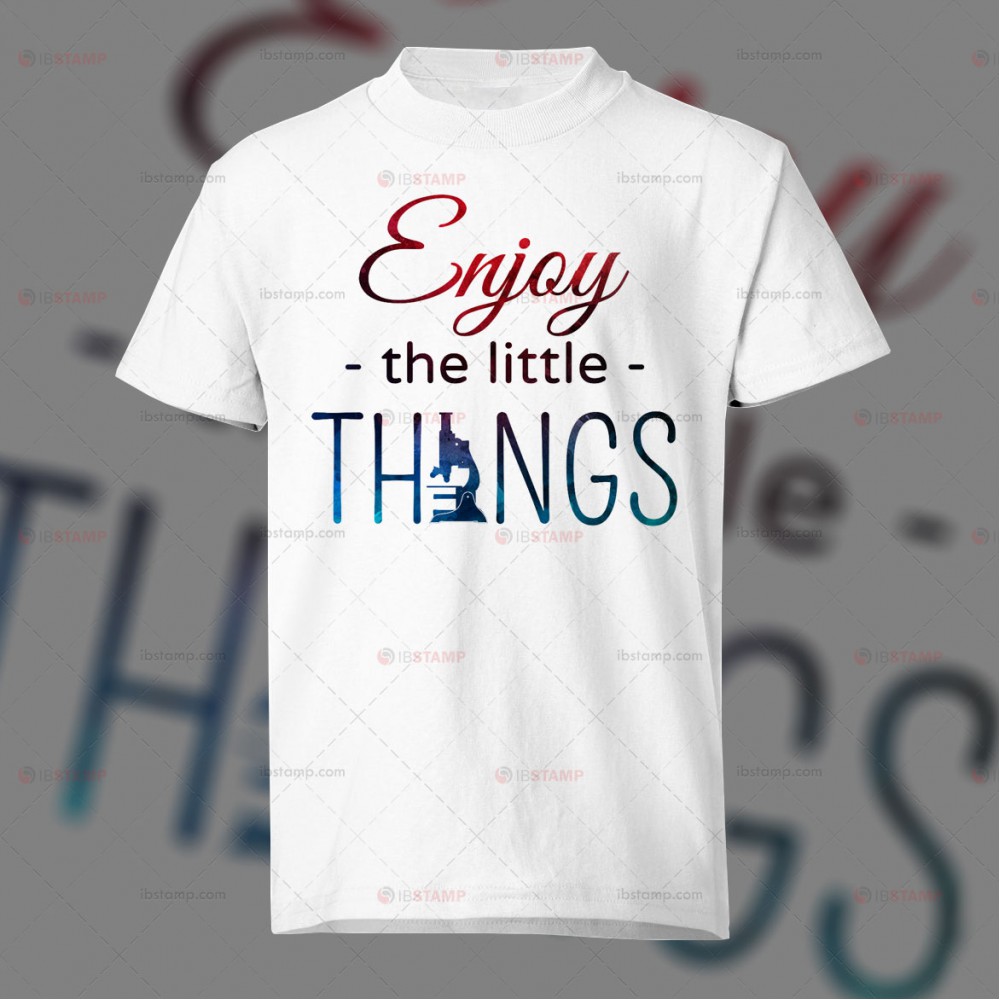 تی شرت آزمایشگاهی طرح Enjoy The Little Things