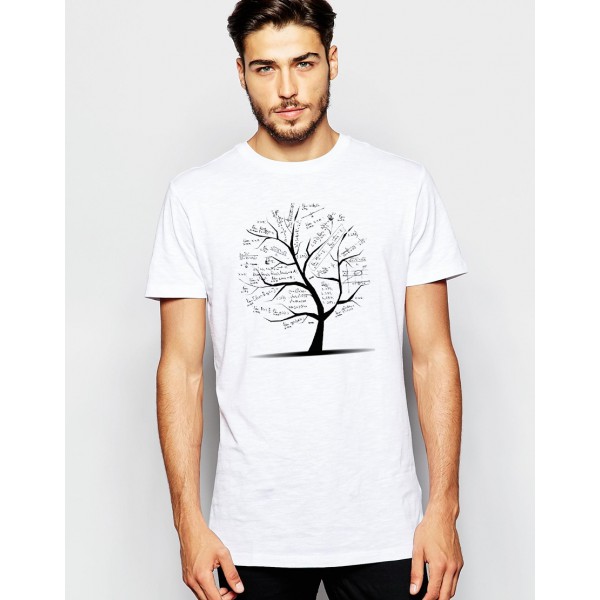 تی شرت  طرح درخت ریاضیات
