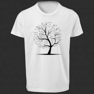 تی شرت  طرح درخت ریاضیات