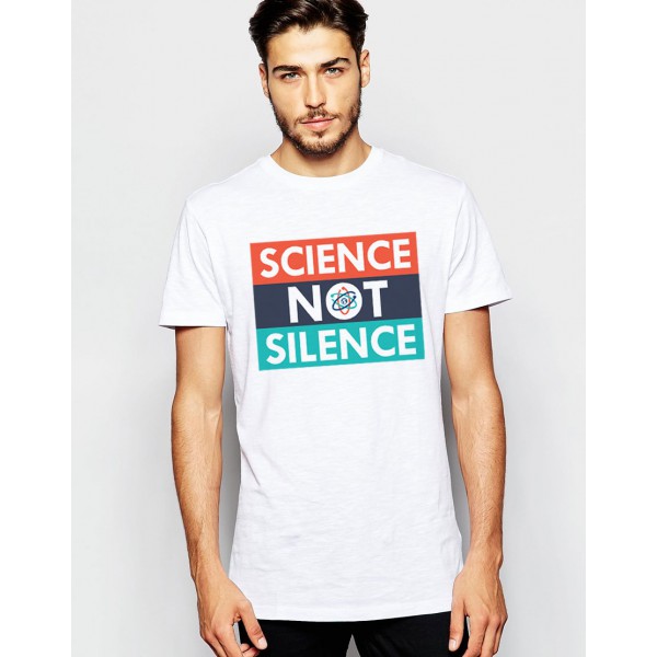 تی شرت  طرح Science not Silence