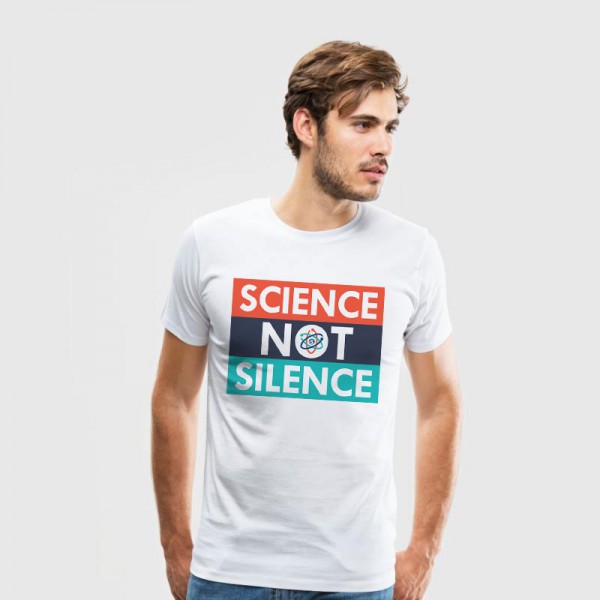 تی شرت  طرح Science not Silence